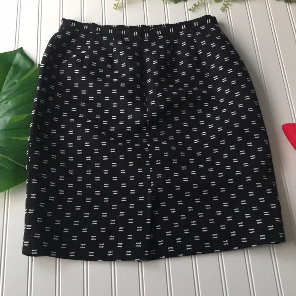Nina McLemore Black white accent pencil skirt - Picture 3 of 8